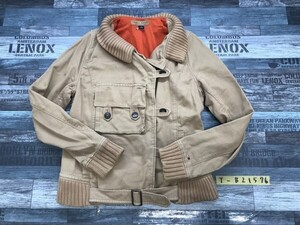 TOMMY JEANS トミージーンズ レディース 裏メッシュ ジップジャケット M 薄茶