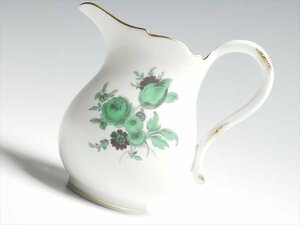 k608 Meissen マイセン ワトーの花 グリーンブーケ クリーマー