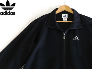 即決★adidas アディダス★まっ黒メッシュトラックジャケット/ジャージ S 美品★メンズ 長袖 アディダスジャパン社製☆