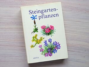 ★ドイツ/ヴィンテージ植物図鑑/ロックガーデンの植物/1984年/ボタニカルアート★チェコスロバキア発行/洋書本/ドイツ語★