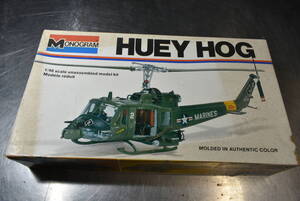 Qp423 絶版 Vtg Rare 1977年製 Monogram 1:48 Huey Hog モノグラム ヒューイ ホッグ ヘリコプター 稀少 未組立 *60