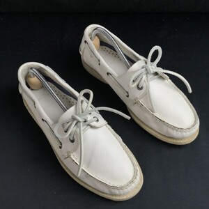 ラルフローレン/Ralph Lauren☆デッキシューズ【size:7D/24.5-25.0/白/white/メンズ】boots/Shoes/trainers◇bF-027