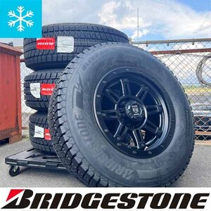 タイヤ在庫少 FJクルーザー ハマーH3 エスカレード 17インチ 139.7 冬 タイヤホイールセット BRIDGESTONE BLIZZAK DMV3 265/70R17 ブラック