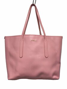 FURLA◆トートバッグ/レザー/PNK/無地/24072//