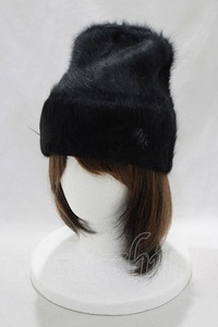 Katie / ANGORA watch cap 黒 H-23-11-12-062-LO-AC-KB-ZT271