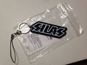 新品 SILAS サイラス ロゴ キーホルダー 黒 ストラップ LOGO