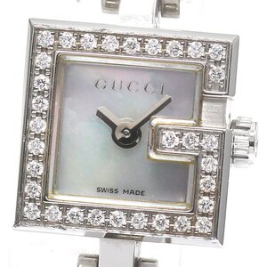 グッチ GUCCI 102/YA102541 Gミニ ダイヤベゼル クォーツ レディース _776023