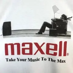 XLセール MaxellマクセルTシャツ白jpthewavyトラヴィススコット着