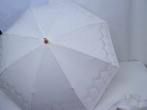 ★レース日傘　折りたたみ日傘　アンティーク　レトロな日傘　日本製　未使用保管品