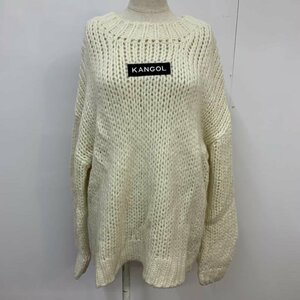 Heather FREE ヘザー ニット、セーター 長袖 KANGOL Knit Sweater 白 / ホワイト / 10042687