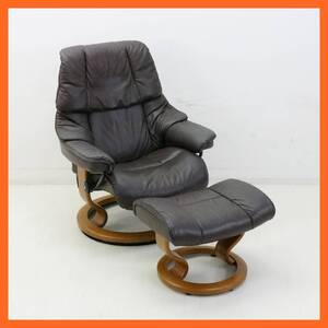 東ハ:北欧ノルウェーデザイン【Ekornes/エコーネス】Reno レノ ストレスレスチェア＆オットマン クラシックベース リクライニングチェア