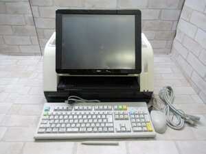 Ω 新DC 0737t 保証有 東芝TEC【 SJ-8500-R 】テック 事務コン キーボード / 電源ケーブル / マウス / タッチペン 動作OK