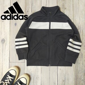 ☆adidas アディダス☆トラック トップ ジャージ KIDS 黒×白 S1448