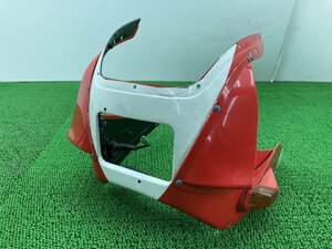 TZR250 アッパーカウル 赤/白 1KT -031*** ヤマハ 純正 中古 マルボロカラー ウインカー ナックルガード バイザー ペイント素材に