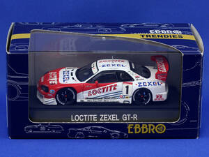 EBBRO 1/43 2000年 JGTC LOCTITE ZEXEL R34 GT-R #1 エブロ ロックタイト ゼクセル　NISMO ニスモ 日産 NISSAN