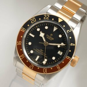 チューダー TUDOR 腕時計 ヘリテージ ブラックベイ GMT 79833MN SS/YG メンズ 自動巻 中古 極美品 [質イコー]