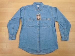 g122★新品★サイズ S★DICKIES ディッキーズ FB460U デニムシャツ★ワークシャツ ボンマックス★カラー7 ブルー★即決★