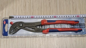 インボイス対応可★クニペックス【KNIPEX】300㎜ 8702-300TBK コブラウォーターポンププライヤー　落下防止　新品未使用★在庫あり