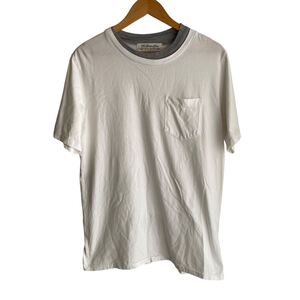 REMI RELIEF レミレリーフ size L ポケット Tシャツ レイヤー 白 POCKET TEE クルーネック カットソー 半袖Tシャツ