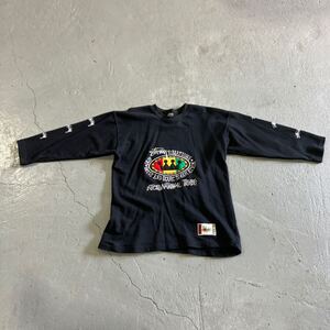 （A-40）old STUSSY クロカラブート ロンT 肩幅61 着丈78 身幅56 袖丈52