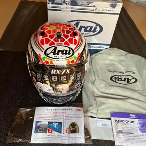 ARAI アライ RX-7X NAKAGAMI GP2 59-60cm L バイク ヘルメット ナカガミ MotoGP SS スポーツバイク サーキット レーサー 2輪用