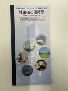 近鉄グループ 近畿日本鉄道 株主優待券 冊子 1冊 ①