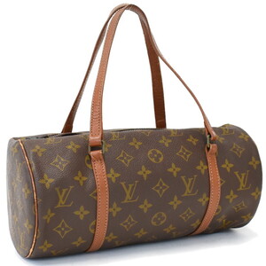 1円 ◆定価11万 LOUIS VUITTON ルイヴィトン ハンドバッグ パピヨン30 M51385 モノグラム ブラウン◆E.Bupo.oR-03