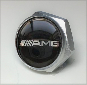 新着　 ベンツ　AMG　マーク　アルミナンバーボルトカバー　1点