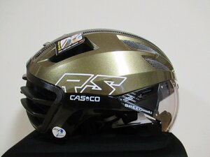 CASCO SPEED airo2 RS Cafe(オリーブ色）　L（59-62cm）　高性能調光レンズ・バイザー＆ハードケース付　2022年6月