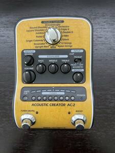 ZOOM AC-2 Acoustic Creator アコースティックギター用プリアンプ