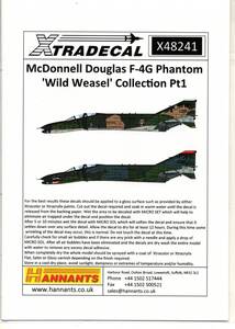 1/48　エクストラデカール　X48241 McDonnell F-4G Phantom 