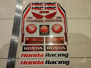 HRCステッカー　約20枚セット（1シート分）　バイクステッカー　HONDA　　MotoGP　レーシングステッカー　ヘルメット　ホンダステッカー