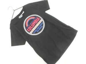 ネコポスOK Columbia コロンビア オムニテック プリント Tシャツ sizeM/黒 ■◆ ☆ ega3 レディース