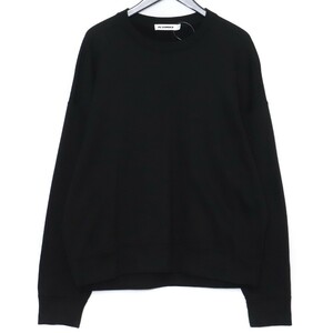 JIL SANDER クルーネックスウェットトレーナー Mサイズ ブラック JSUO707002 MO246708 ジルサンダー プルオーバー sweat shirt