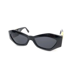 良好◆Gianni Versace ジャンニヴェルサーチ サングラス◆MOD.421 ブラック メデューサ ユニセックス ヴィンテージ sunglasses 服飾小物