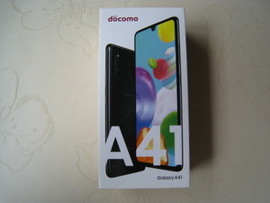 未使用品 SIMロック解除済　docomo Galaxy A41 SC-41A ブラック