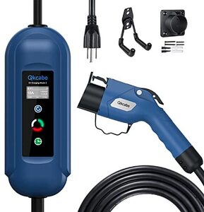 電気自動車 充電ケーブル EV充電器 100 V-240 V、8 A/10 A/13 A/16 A 電流調整可能の家庭用自動車充電ガンSAE