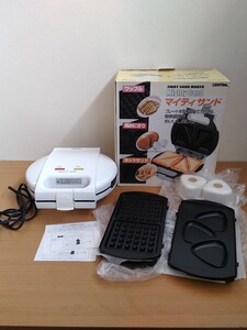 # マイティサンド CS3-0206通電確認済 現状品 3WAY ホットプレート 食卓 プレート ヤフオクのみ出品 商品説明必読