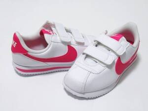 NIKE CORTEZ BASIC SL PSV 白 ピンク 22cm ナイキ コルテッツ ベーシック ベルクロ キッズ ピンクプライム 904767-109