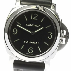 ベルト訳あり パネライ PANERAI PAM00112 ルミノールベース 手巻き メンズ 保証書付き_780066