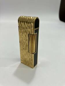 dunhill/ダンヒル ガスライター 喫煙具 ゴールド /ブラック まとめ ライター ローラー ガス Dunhill 喫煙グッズ 