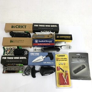 良好◆CRKT SMITH&WESSON COLD STEEL - フォールディングナイフ ナイフシャープナー アウトドア用品◆まとめ売り9点セット カトラリー