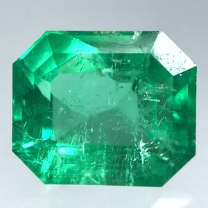 2ctUP!!(天然エメラルド2.009ct)u 約8.4×7.1mmソーティング付 ルース 裸石 宝石 ジュエリーjewerly emerald EA5/ED7 i