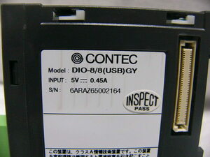 ★美品★ CONTEC DIO-8/8(USB)GY 絶縁型USBデジタル入出力