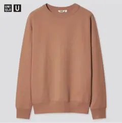 ユニクロ UNIQLO U ワイドフィットスウェットシャツ S オレンジ