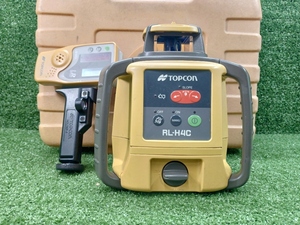 中古 未校正 TOPCON トプコン ローテーティングレーザー 回転レーザーレベル RL-H4C + 受光器 LS-80L