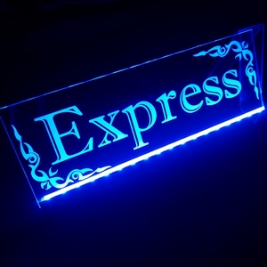 エクスプレス② EXPRESS LED アクリルプレート トラック アンドン 安全窓 内装 カスタム デコトラ ライト ダンプ トレーラー USB