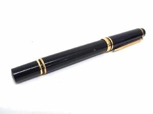 1円 ■美品■ WATERMAN ウォーターマン ペン先 18K 18金 万年筆 筆記用具 文房具 ステーショナリー ブラック系×ゴールド系 FC5928