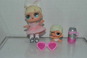 LOL Surprise~3" Doll~Blonde Hair~Clothes~Bottle~Accessories~Little Sister~8 海外 即決