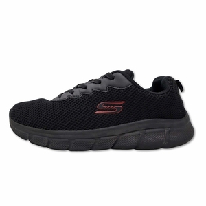 スケッチャーズ SKECHERS 118106W BOBS B FLEX CHILL EDGE 4E BBK ブラック 27.5cm メンズ